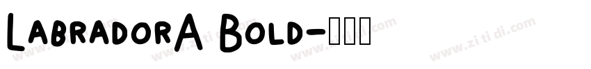 LabradorA Bold字体转换